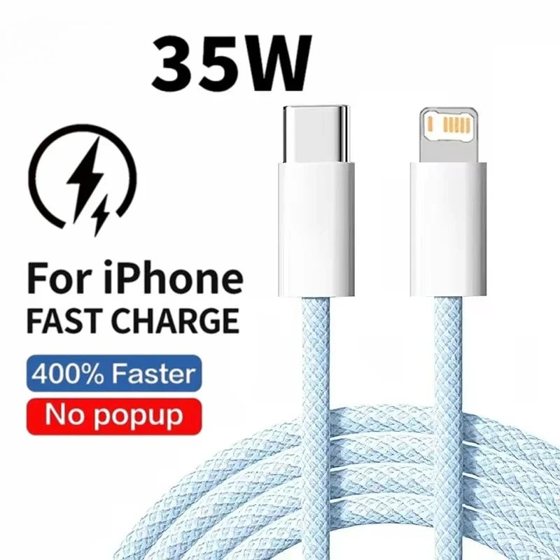 Braided 35W Fast Charge PD Cable For iPhone