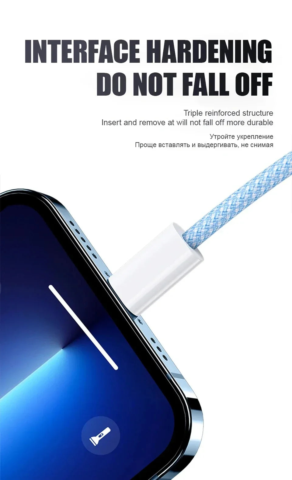 Braided 35W Fast Charge PD Cable For iPhone