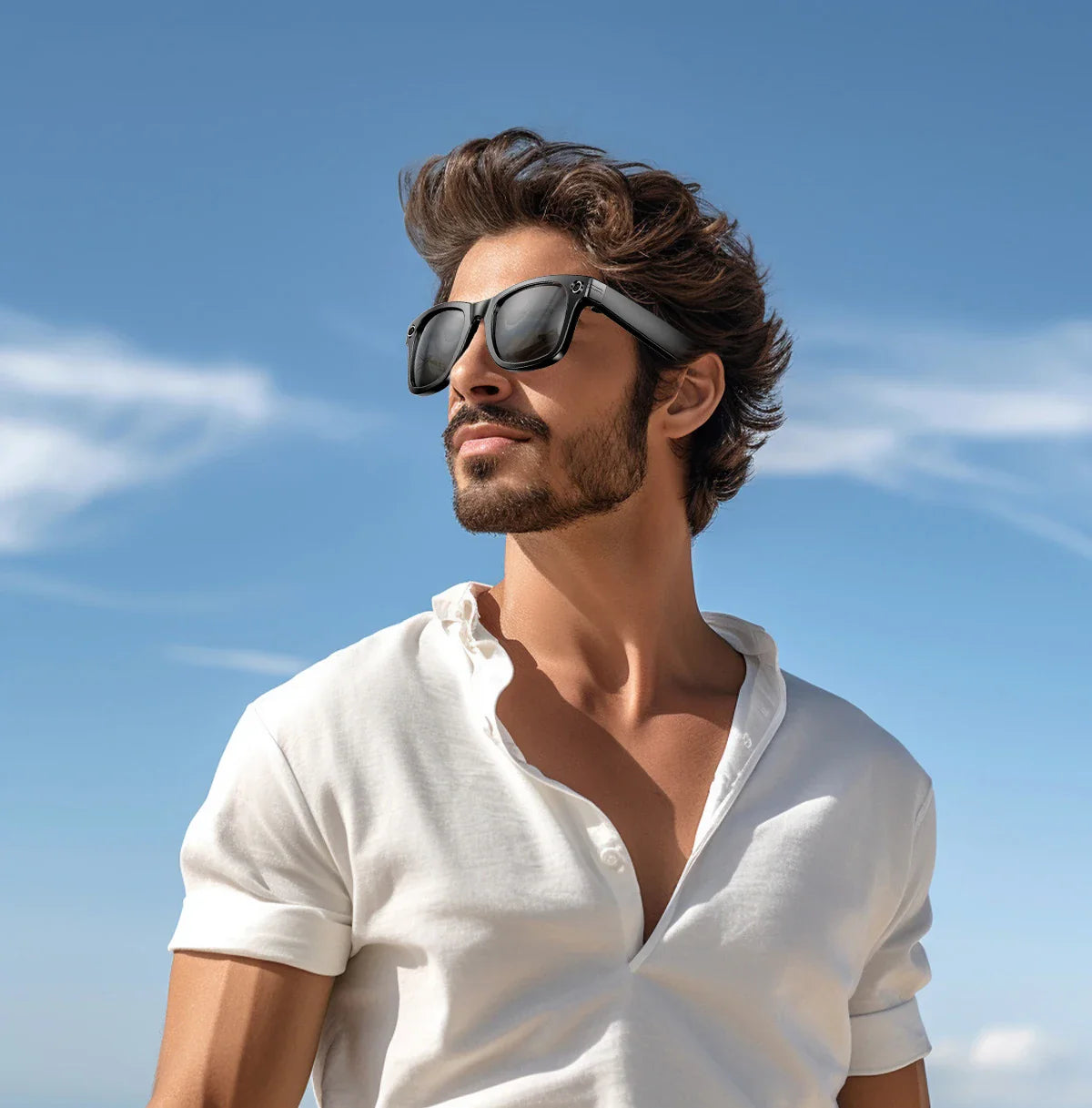 Waterproof AI Sunglass - Hands-Free Photo Video & Call