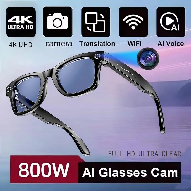 Waterproof AI Sunglass - Hands-Free Photo Video & Call