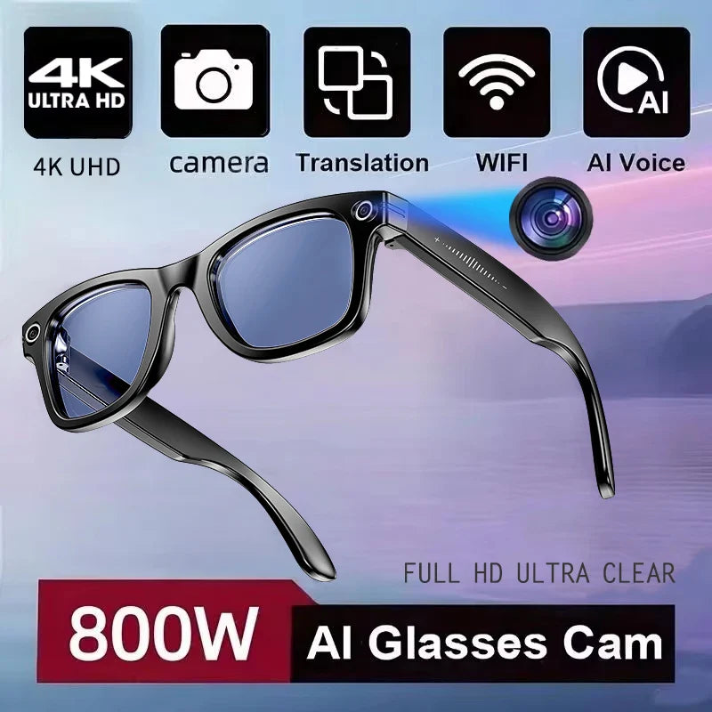 Waterproof AI Sunglass - Hands-Free Photo Video & Call