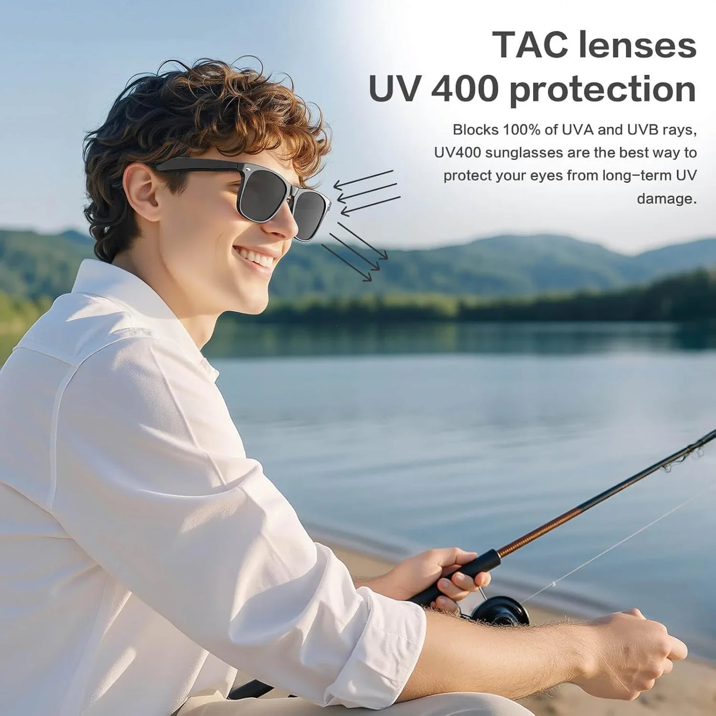 Waterproof AI Sunglass - Hands-Free Photo Video & Call