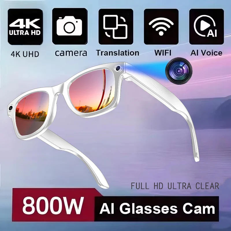 Waterproof AI Sunglass - Hands-Free Photo Video & Call